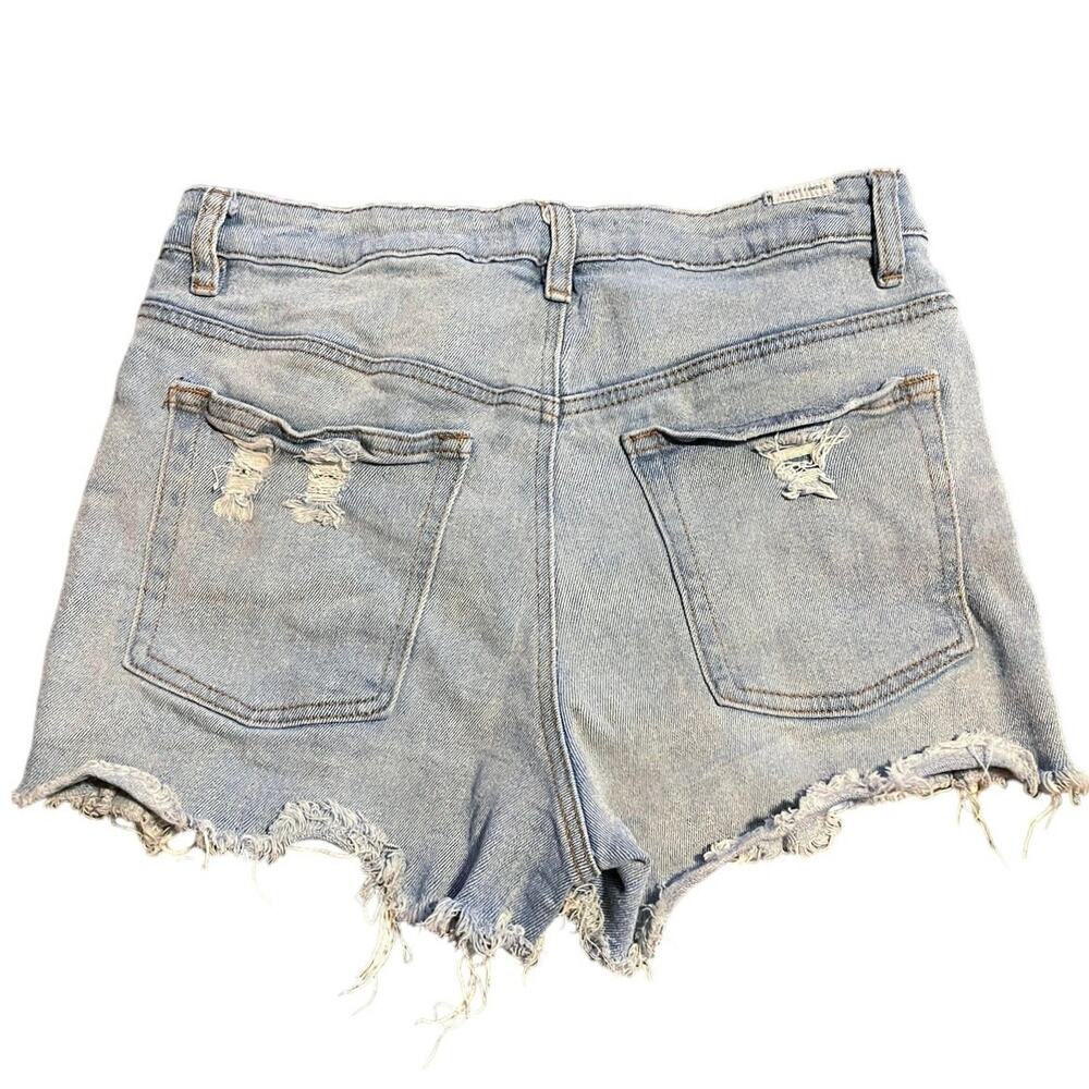 ♥️= 3/$15 Bundle Almost Famous Light Wash Distressed High Waist Shorts 5